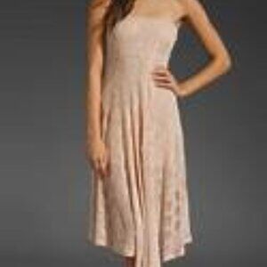Nightcap Lace Strapless Dress Nude Color Size 1 (small)
